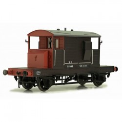 ** Dapol 7F-100-001 O Gauge SR BRAKE VAN BROWN / RED SMALL LETTERS