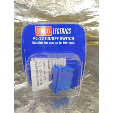 ** Peco PL-22 On / Off Switch Pale Blue Colour.