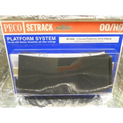 ** Peco ST-292 Setrack 2 x Curved Platform Brick Edging