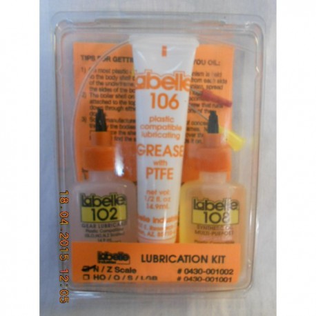 ** Labelle 1002  Lubrication Kit suitable for N / TT / Z scales