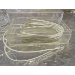 ** MDR 99001 Grain of Wheat Bulb (Clear) with attached wires  Pack 10