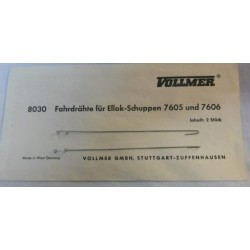 ** Vollmer 8030 2 x Wires for Vollmer Electric Locomotive Shed 7605 & 7606