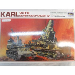 ** Hasegawa MB033 German KARL with MunitionsPanzer 1V 1/72 Scale