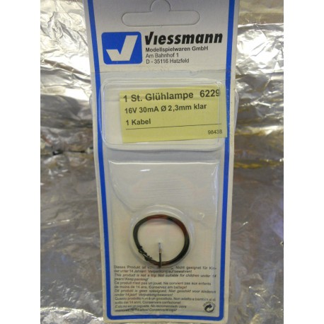 ** Viessmann 6229  Bulbs Clear O/D 2.3  16v 30ma.