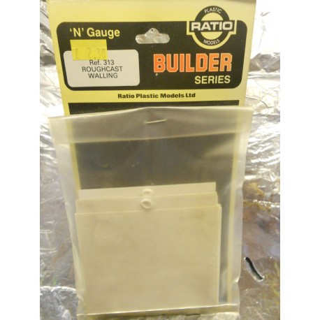 ** Ratio 313 Roughcast Walling (4 Sheets)