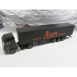 ** Herpa 146074 Mercedes-Benz Actros L Curtain Canvas Semitrailer ASAM