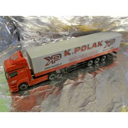 ** Herpa 152112 Mercedes Benz Axor Canvas Semitrailer  Polak