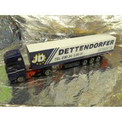 ** Herpa 148252 MAN TGA XXL Canvascover Semitrailer "Dettendorfer"