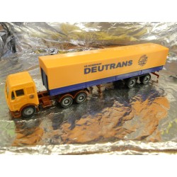 ** Herpa 150279  Mercedes Benz Canvas Semitrailer,  " Deutrans ".