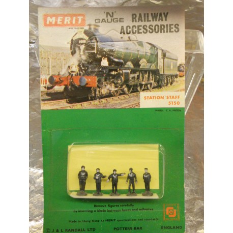 ** Merit 5150 Station Staff (5) N Scale