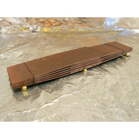 ** Heico 08702 Load of Metal Sheets on Wooden Blocks 130mm TT / HOe / HO / 00