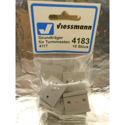 ** Viessmann 4183  Base Sockets for Tower mast 4117,  Pkt 10.