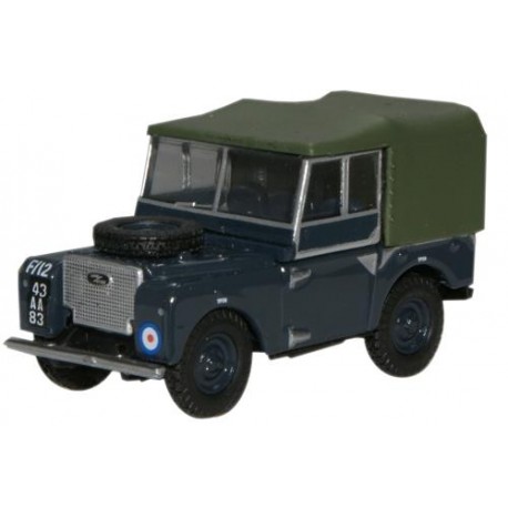 ** Oxford Diecast 76LAN180004 Land Rover Series 1 80'' Canvas RAF