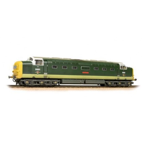 ** Bachmann 32-533 Class 55 D9001 'St. Paddy' BR Two-Tone Green Full Yellow Ends Weathered