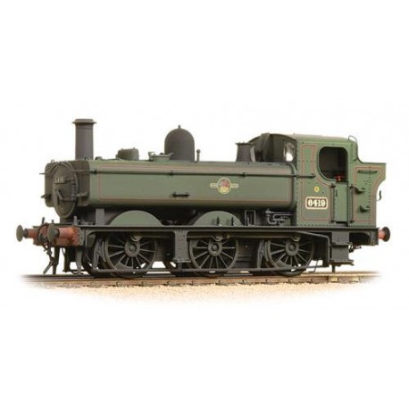 ** Bachmann 31-638 Class 64xx 6419 0-6-0 Pannier Tank BR Lined Green Late Crest - Weathered