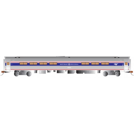 ** Bachmann 13118 85' Amfleet I Café Car-N/E Regional Phase Vi (Lighted)