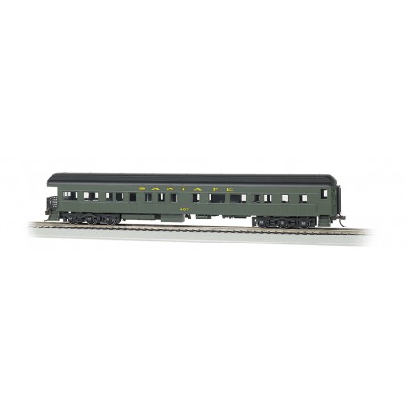 ** Bachmann 13801 72' Heavyweight Observation Car Santa Fe 407 (Lighted)