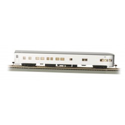 ** Bachmann 14308 85' Smooth-Side Obs Car Painted,Unlettered Alumin (Lighted)