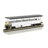 ** Bachmann 17447 Open-Sided Excursion Car Silver & Black Unlettered