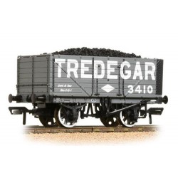 ** Bachmann 37-091 x 4 7 Plank End Door Wagon Tredegar - with Wagon Load