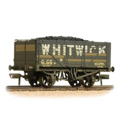 ** Bachmann 37-092 x 4 7 Plank End Door Wagon Whitwick Weathered - with Wagon Load