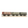 ** Bachmann 37-095A x 2 Coal Trader' Pack 7 Plank Private Owner Wagons Weathered