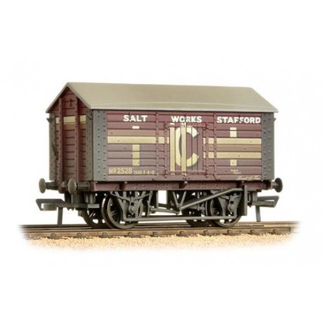 ** Bachmann 33-186 x 4 10 Ton Covered Salt Wagon 'ICI' Weathered