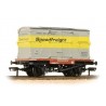 ** Bachmann 37-952 x 4 Conflat with BD Container Speedfreight Grey & Yellow