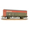 ** Bachmann 38-120C x 2 35 Ton VAA Sliding Door Box Van Railfreight Red & Grey Weathered