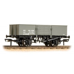 ** Bachmann 38-329A x 4 13 Ton H/Sided Steel Wagon (Smooth Sides & Wooden Doors) LNER Grey