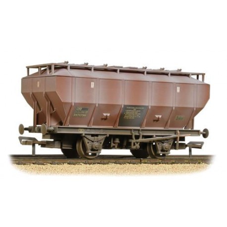 ** Bachmann 38-500A x 4 Covhop Wagon BR Bauxite - Heavily Weathered