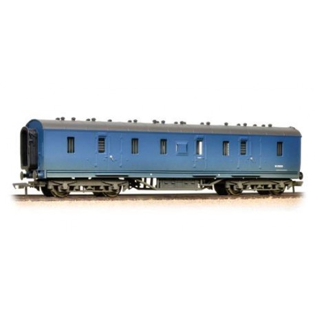 ** Bachmann 34-328A x 2 50ft. Ex-LMS PIII Parcels Van BR Blue Weathered