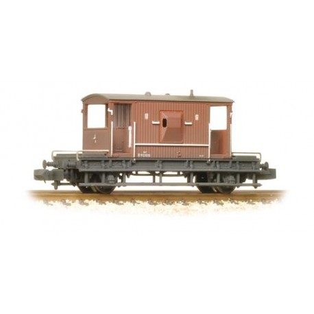 ** Graham Farish 377-528 x 2 20 Ton Brake Van BR Bauxite (Late) Weathered
