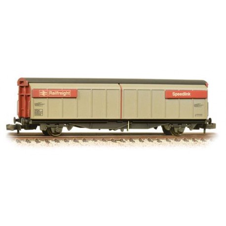 ** Graham Farish 373-601C x 2 46T VGA Sliding Wall Van BR Railfreight Speedlink Weathered