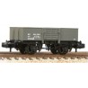 ** Graham Farish 377-954A x 2 13 Ton H/Sided Steel Wagon (Smooth Sides) Wooden Door LNER Grey