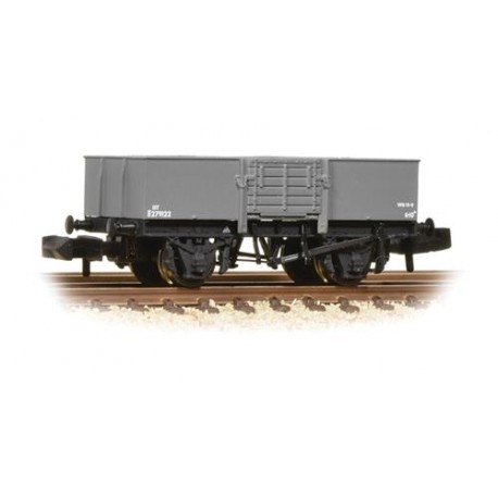 ** Graham Farish 377-957 x 2 13 Ton H/Sided Steel Wagon (Smooth Sides) Wooden Door BR Grey