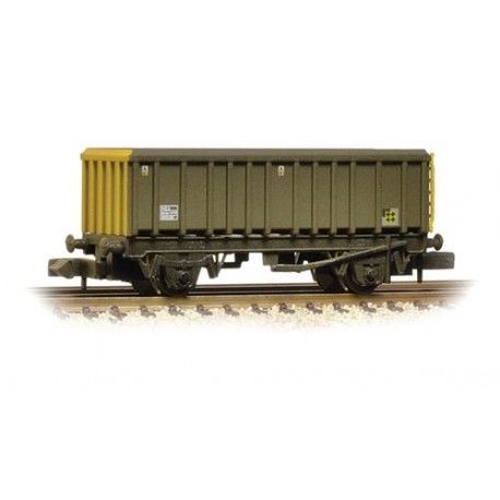 ** Graham Farish 373-576A x 2 46 Tonne glw MEA Open Box Wagon BR Railfreight Coal Sector Weathered