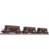** Liliput L230143 x 1 3-unit set Gravel Hopper Wagon, OBB