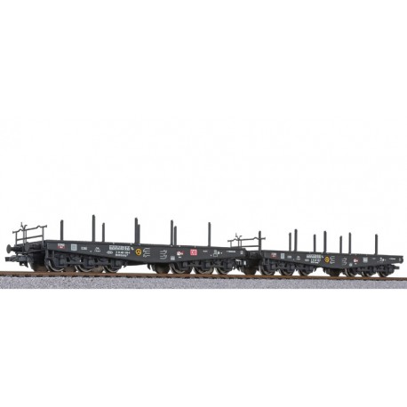 ** Liliput 230146 x 1 2-unit set, flat wagon, DB AG