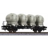 ** Liliput L235130 x 1 Flat Wagon with Four Containers LBs584 DB Ep.IV