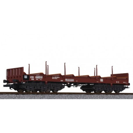 ** Liliput L235763 x 1 Steel Transport Wagon with Stanchions DB Ep.IV/V