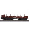 ** Liliput L235763 x 1 Steel Transport Wagon with Stanchions DB Ep.IV/V