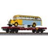 ** Liliput L235782 x 1 Flat Wagon OBB with Omnibus 'Graef+Stift' SLB Ep.V