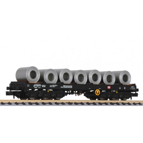 ** Liliput L265769 x 1 Steel Transport Wagon with Steel Coil Load DB Ep.IV/V