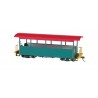 ** Bachmann 26001 x 1Open Excursion Car Green with Red Roof