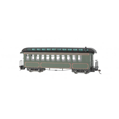 ** Bachmann 26202 x 1 Convertible Coach Olive Unlettered Gold Lining (Lighted)