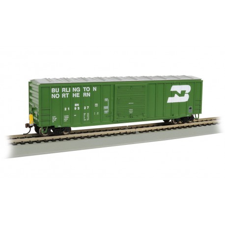 ** Bachmann 14902 x 1 50' Braced Box Car Burlington Northern (Flashing Led)