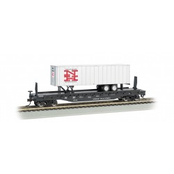 ** Bachmann 16707 x 1 52'6" Flat Car New Haven with New Haven Trailer