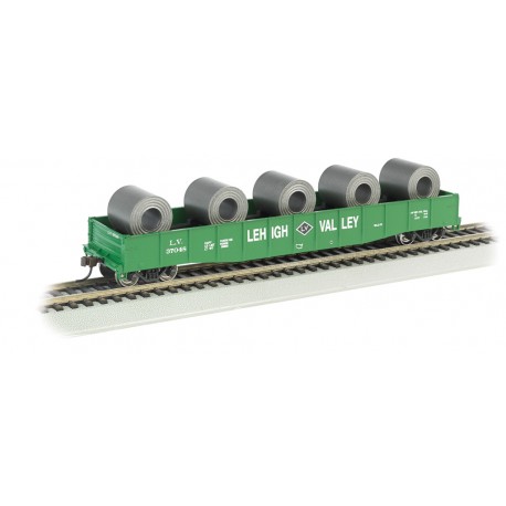 ** Bachmann 71908 x 1 50'6" Drop-End Gondola Lehigh Valley with Steel Coil Load