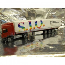 ** Herpa 288392 Mercedes Benz Actros L Canvas Semitrailer "S.I.Q"